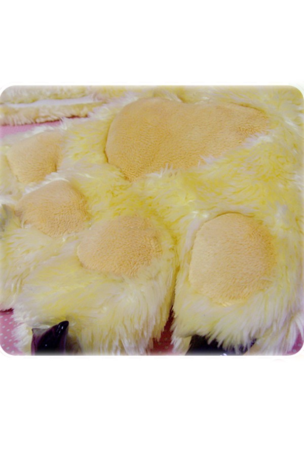 Accessories Cute Yellow Cat Claw Scarf&Gloves - Click Image to Close